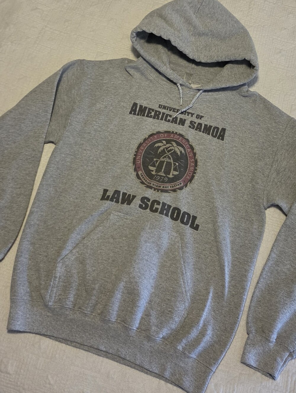 University Of American Samoa Law School Hoodie, Size Small